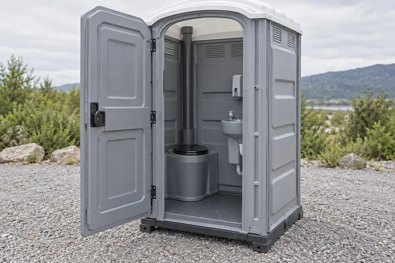 Interior of an upgraded restroom